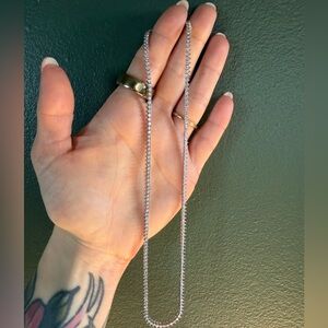 Sterling Silver 925 and CZ Tennis Necklace